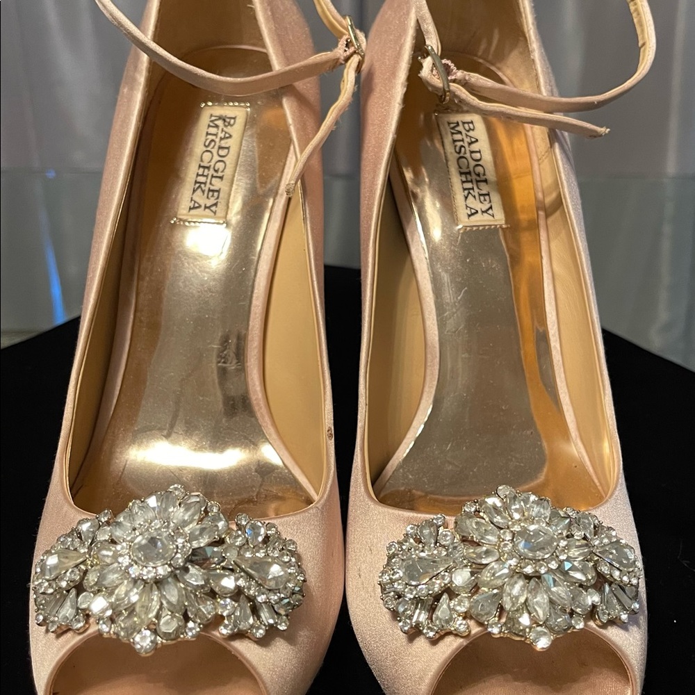Beautiful dress shoes rhinestone embellishments